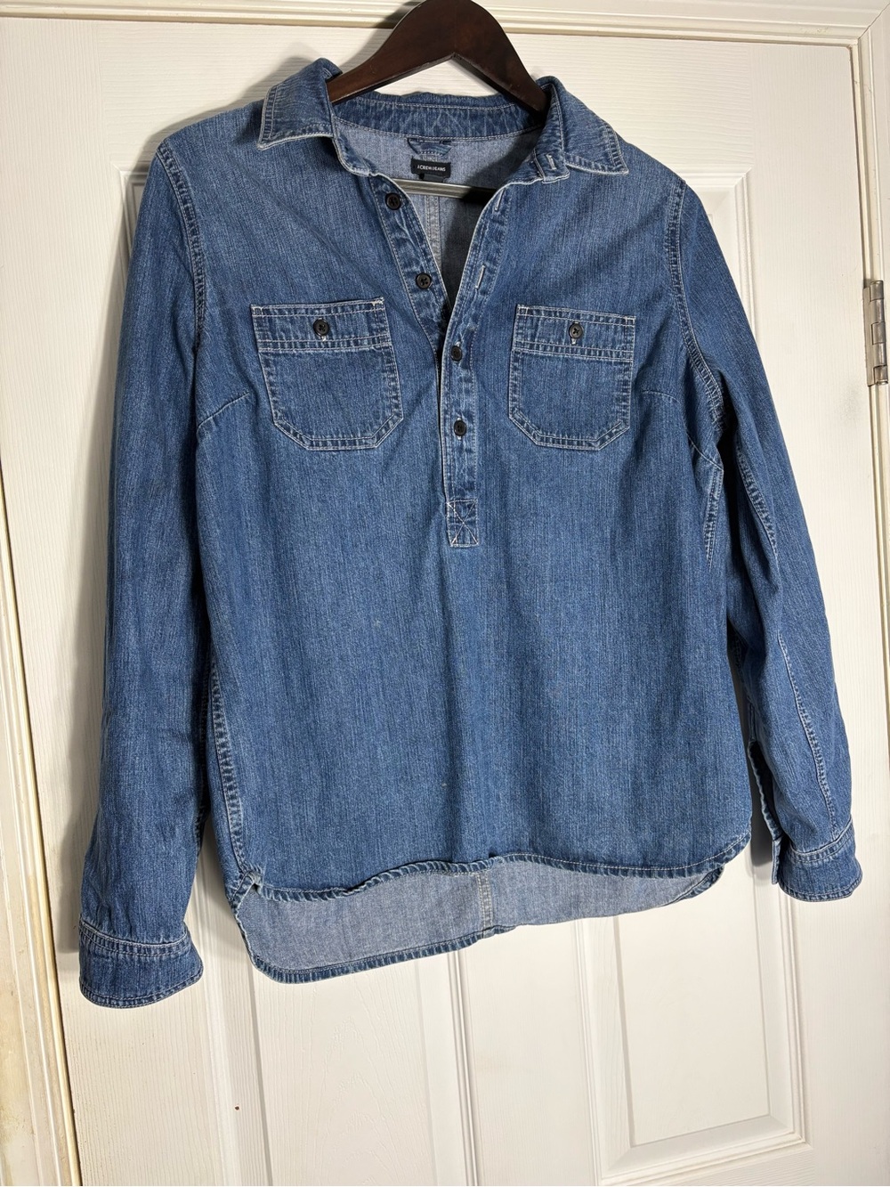 J. Crew Classic Blue Denim Shirt-Jacket